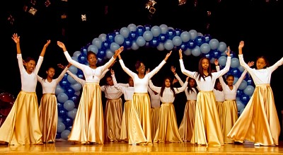 Holy Name of Jesus School Praise Dancers at Luncheon